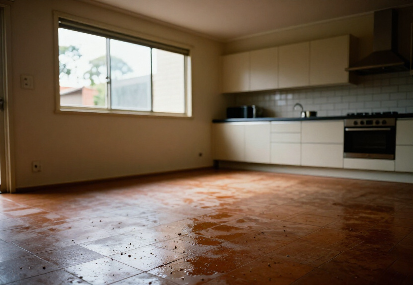 Cockroach treatment in a townhouse kitchen